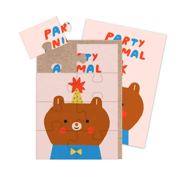 Rođendanska čestitka A6 - Party Animal Bear
