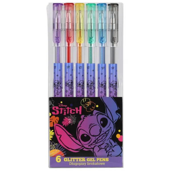 Set šest svetlucavih olovaka STITCH