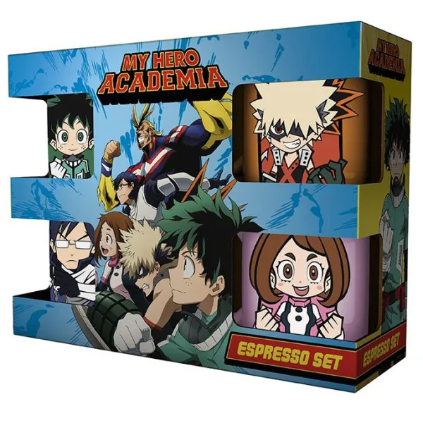 Set četiri  espreso šoljice MY HERO ACADEMIA