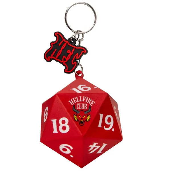 STRANGER THINGS privezak za ključeve HELLFIRE CLUB DICE