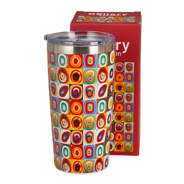 Termo šolja SQUARES WITH CIRCLES  600ml