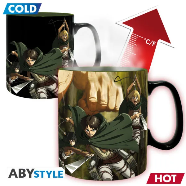 Termoaktivna šolja ATTACK ON TITAN 460ml