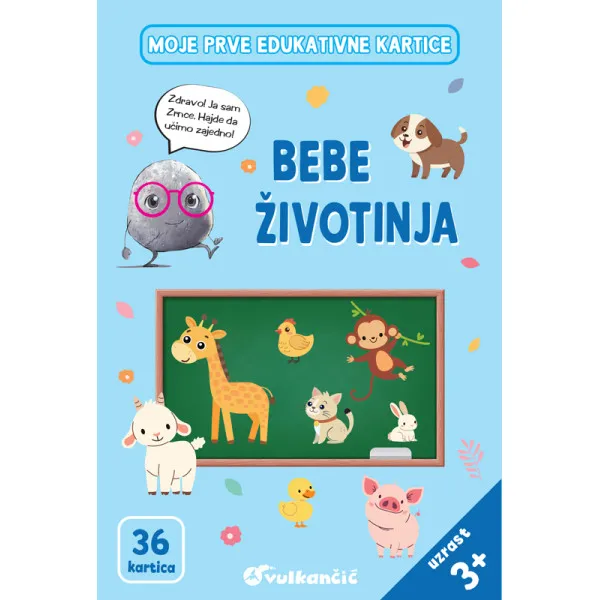 ZRNCE KARTICE – BEBE ŽIVOTINJA – LATINICA