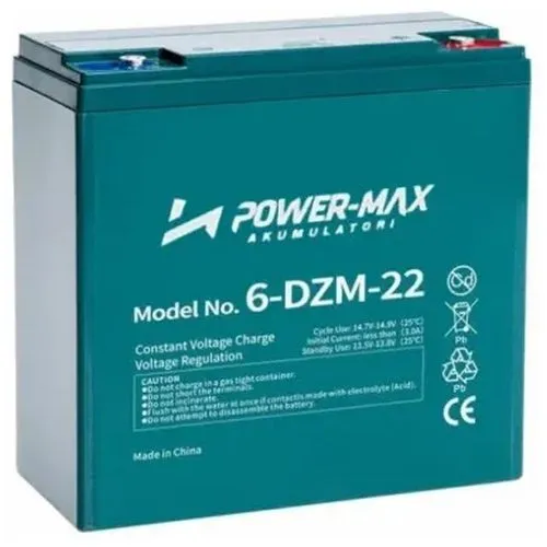 Akumulator 12v 22ah POWER-MAX 6-DZM-22