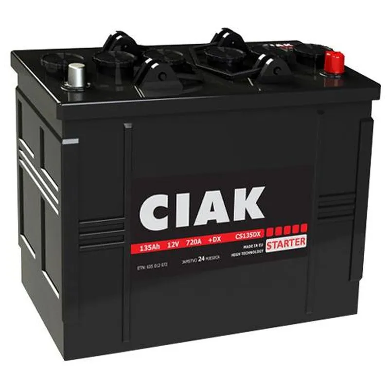 Akumulator CIAK Starter 12 V 135 Ah +D