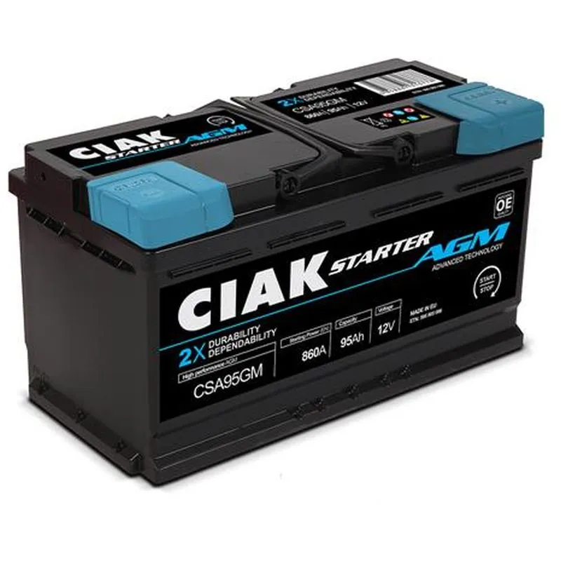 Akumulator CIAK Starter AGM 12 V 95 Ah +D