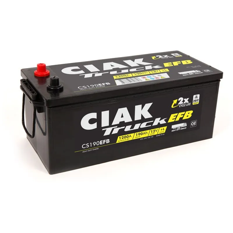 Akumulator CIAK Starter EFB 12 V 190 Ah +D