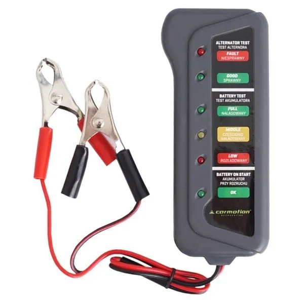 Akumulator i alternator tester 12 V CARMOTION