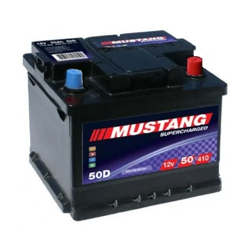 Akumulator MUSTANG Supercharged 12 V 50 Ah +D