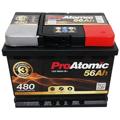 Akumulator PROATOMIC 12V 56 Ah +D