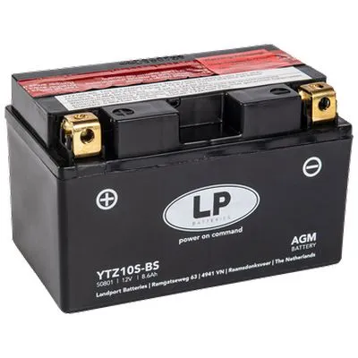 Akumulator za motocikl LANDPORT AGM 12 V 8.6 Ah +L