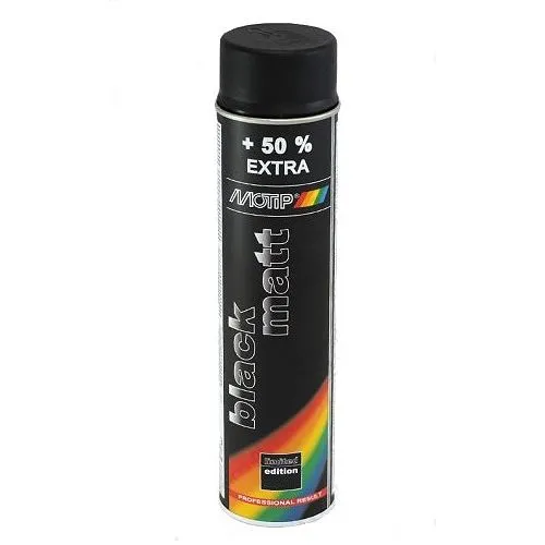 Boja univerzalna MOTIP 600ml - crna mat