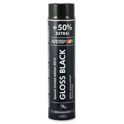 Boja univerzalna MOTIP 600ml - crna sjaj