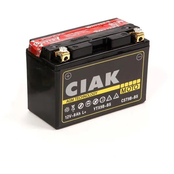 Akumulator za motocikl CIAK Moto AGM 12v 8ah +L