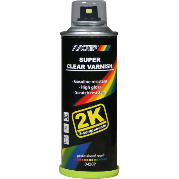 Lak u spreju 2k MOTIP 160ml - transparentna
