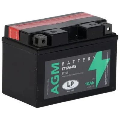 Akumulator za motocikl LANDPORT 12V 10Ah crni +L