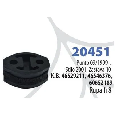 Nosač auspuha 20451 TOP SPIDER