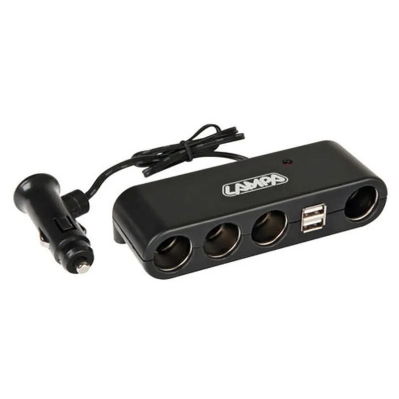 Razdelnik za auto upaljač x4 + usb