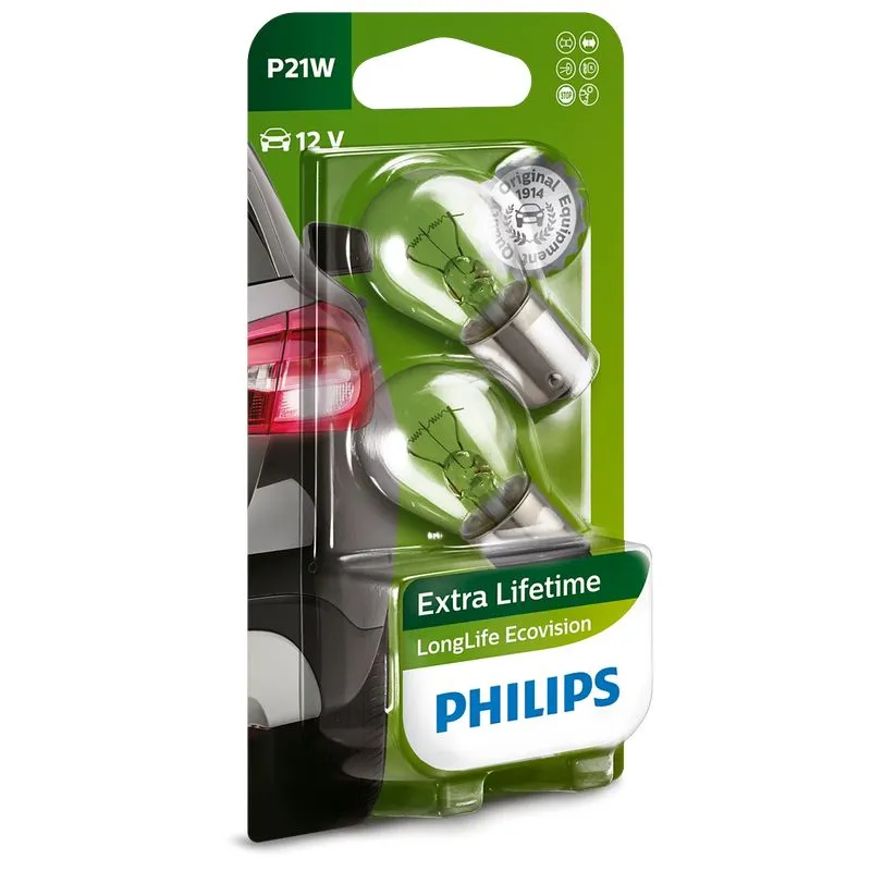 Sijalica 12V 21W PHILIPS LongLife EcoVision
