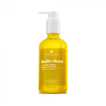 BIOBALANCE Hello Clean Tumeric Bright Aqua Face Wash 250 ml