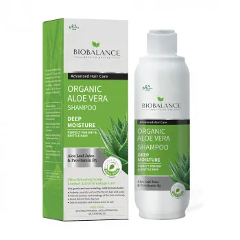 BIOBALANCE Organic Aloe Vera Shampoo for Dry & Brittle Hair 330 ml