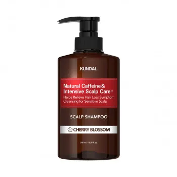 KUNDAL Caffeine Shampoo 500ml Cherry Blossom