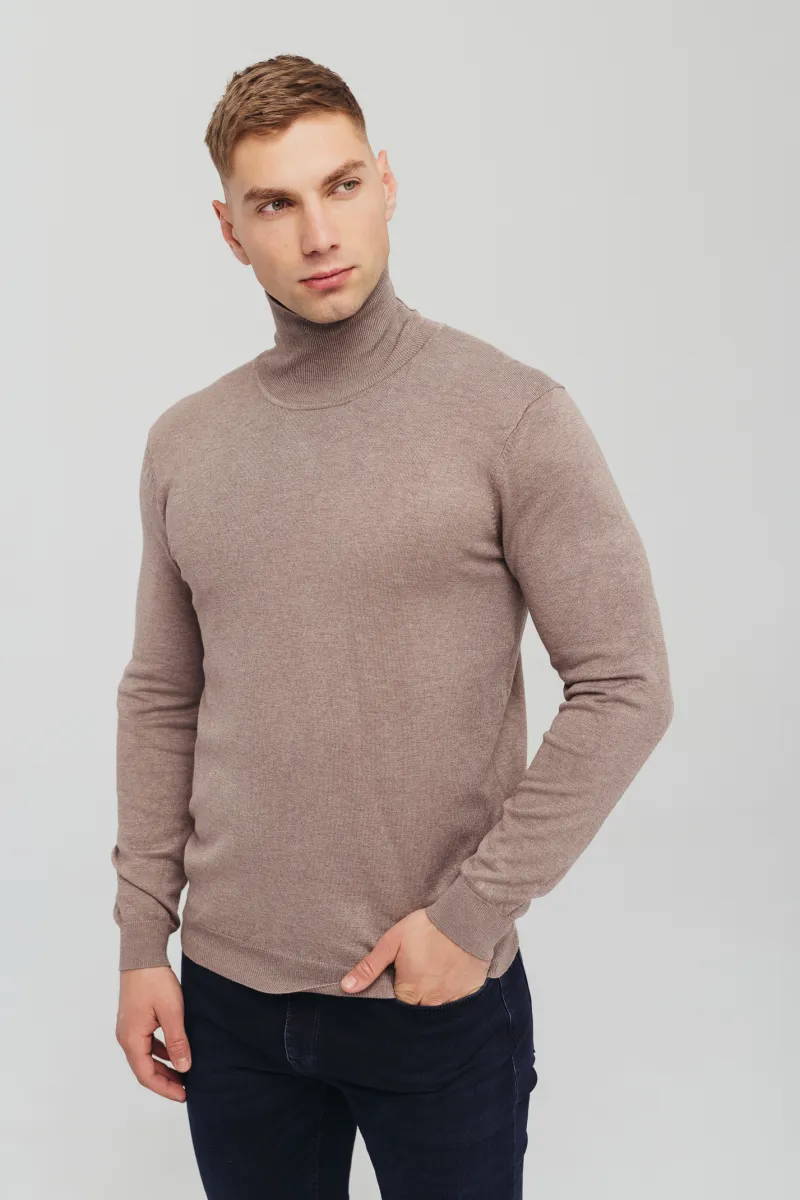 Bež muška regular fit rolka