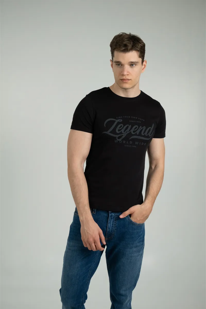 Crna muška majica sa velikim Legend logom
