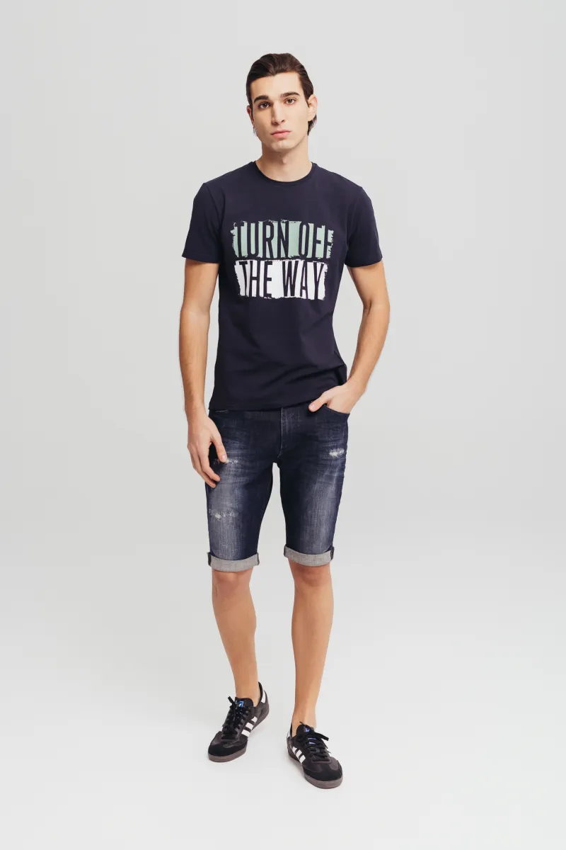 Denim tamne bermude