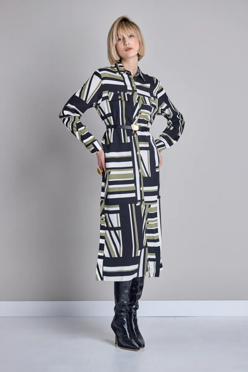 Dezenirana košulja- haljina