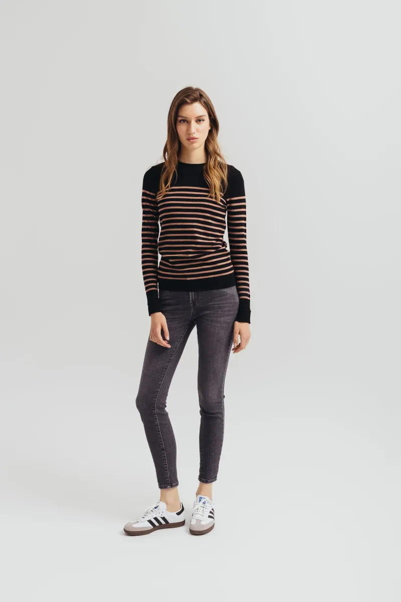 Ženske skinny farmerke srednjeg struka - model 208