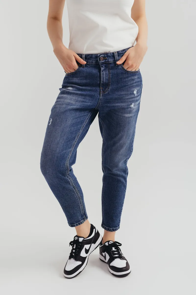 Ženske slim fit farmerke sa cepanim detaljima-model 211