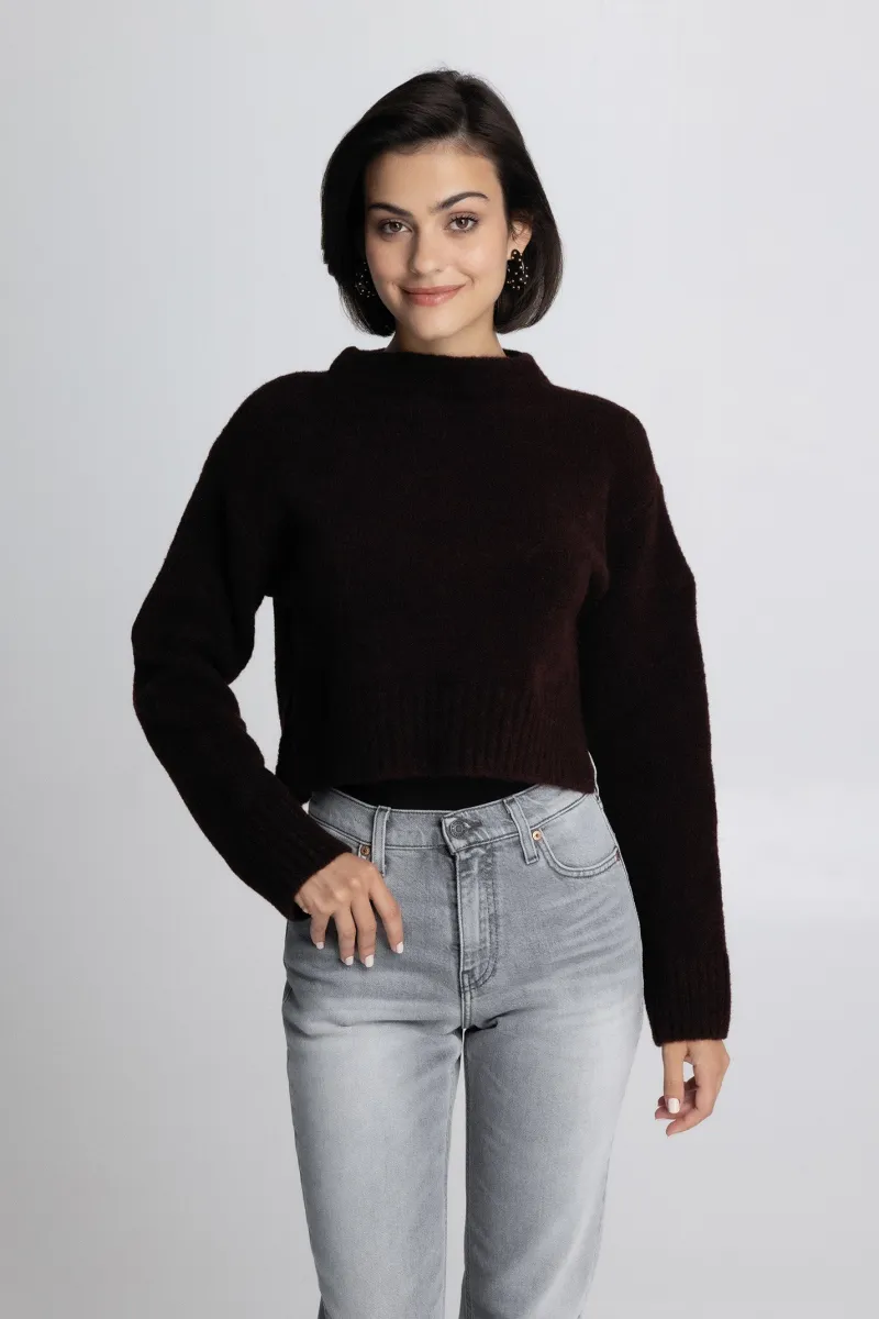 Ženski tamno ljubičasti  džemper