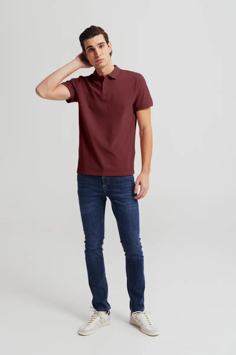 Muška bordo polo majica