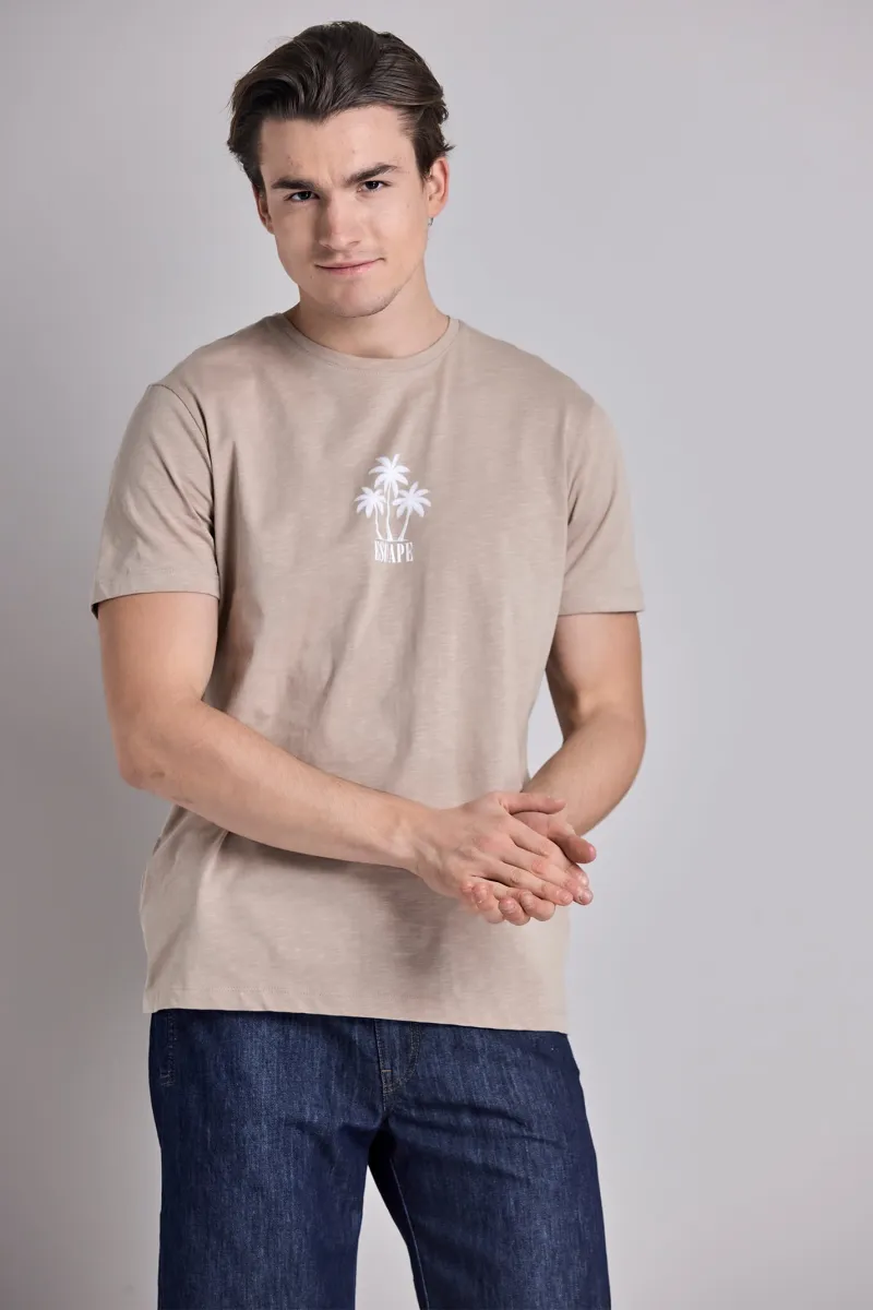 Muška pamučna majica sa diskretnim printom