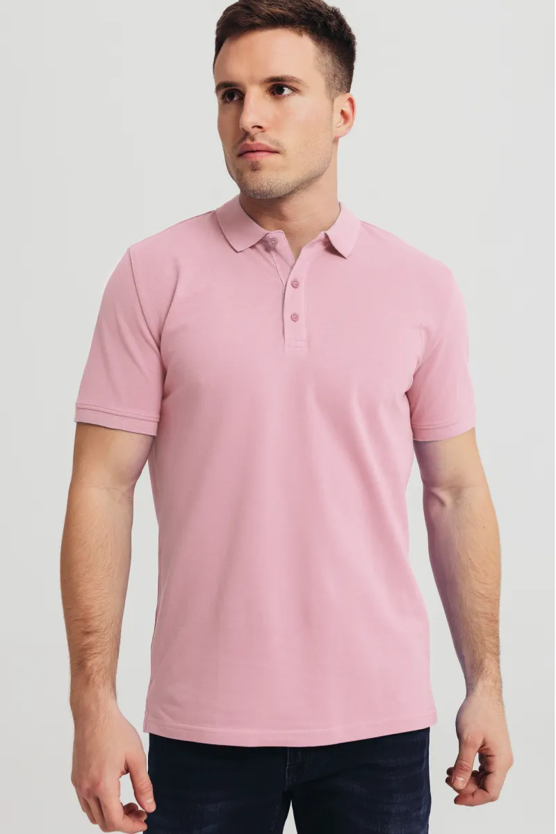 Muška roze polo majica