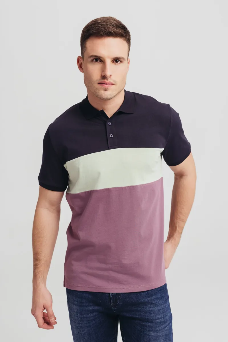 Muška trobojna polo majica