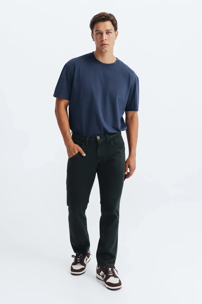 Muške regular fit farmerice tamno zelene boje-model 118