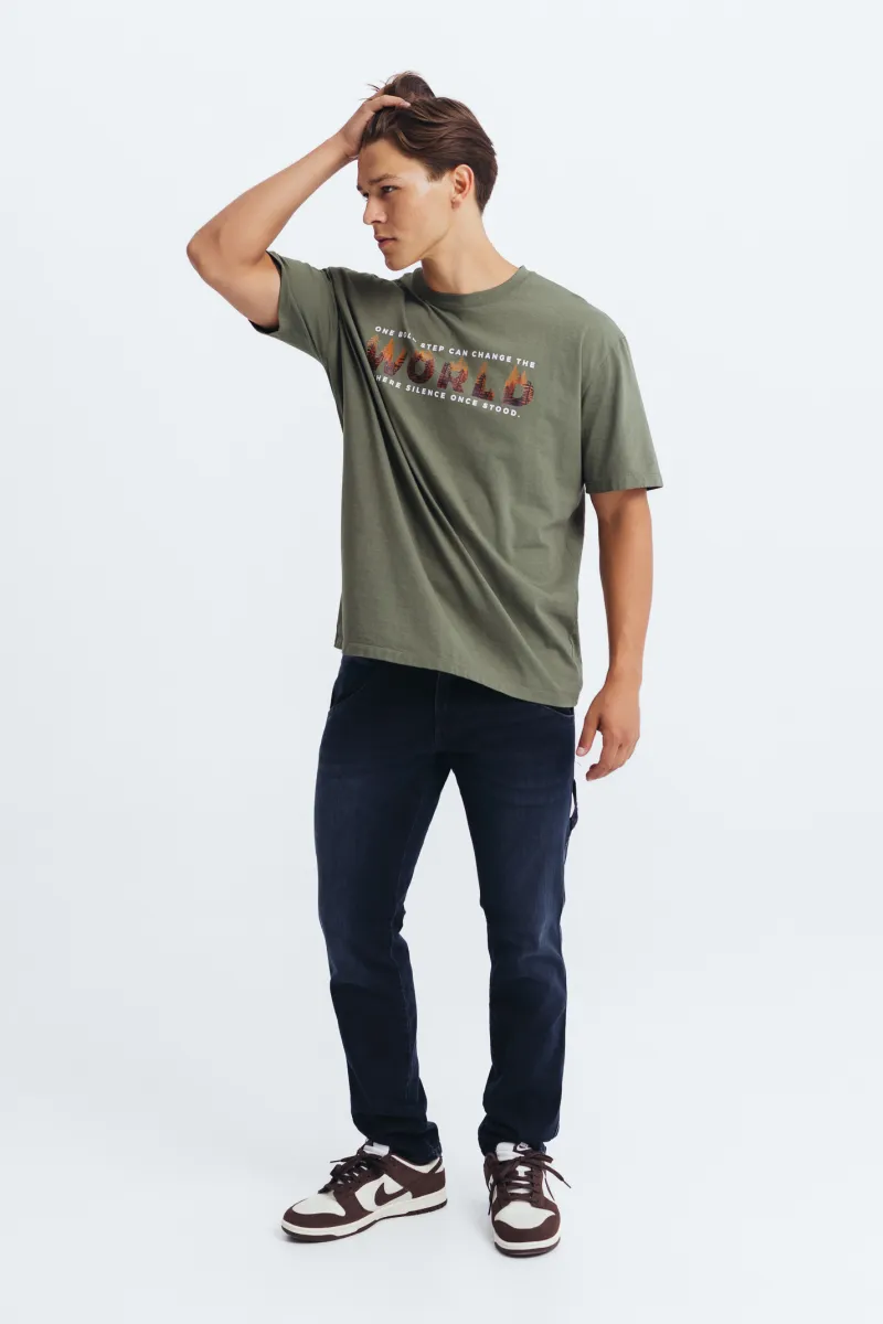 Muške regular fit farmerke tamno plave boje -model 118
