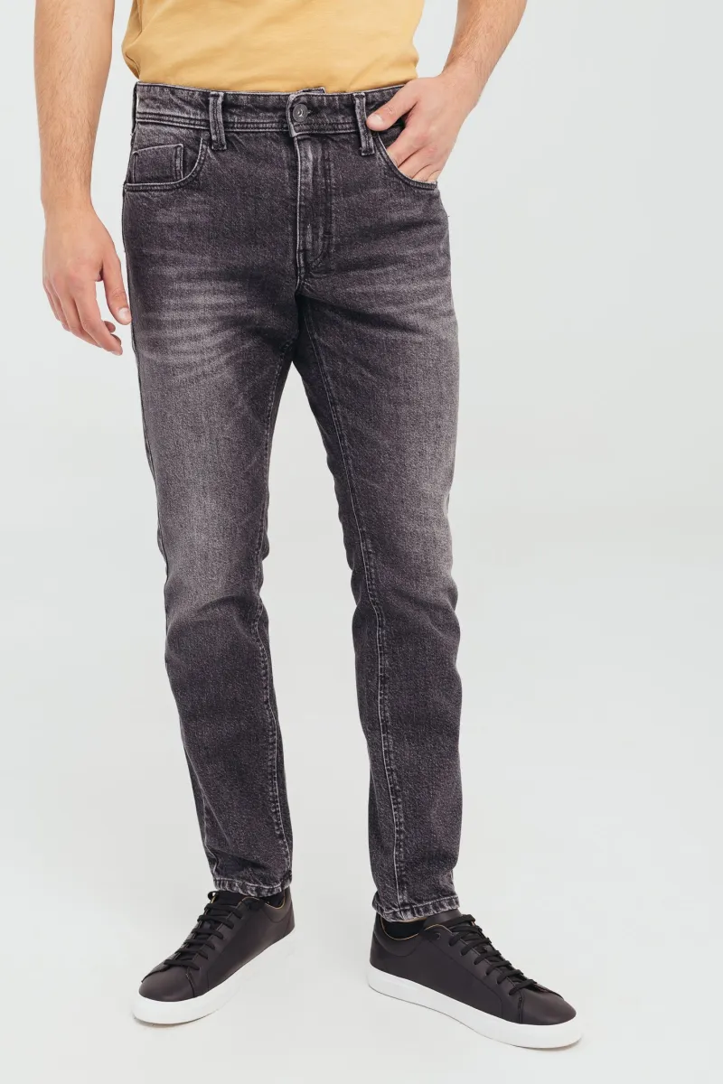 Muške sive slim fit farmerice sa niskim strukom -model 106