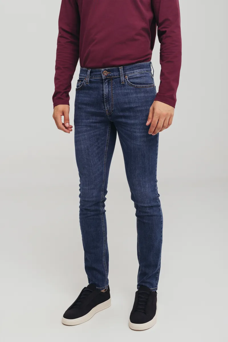 Muške skinny farmerke sa niskim strukom - model 113