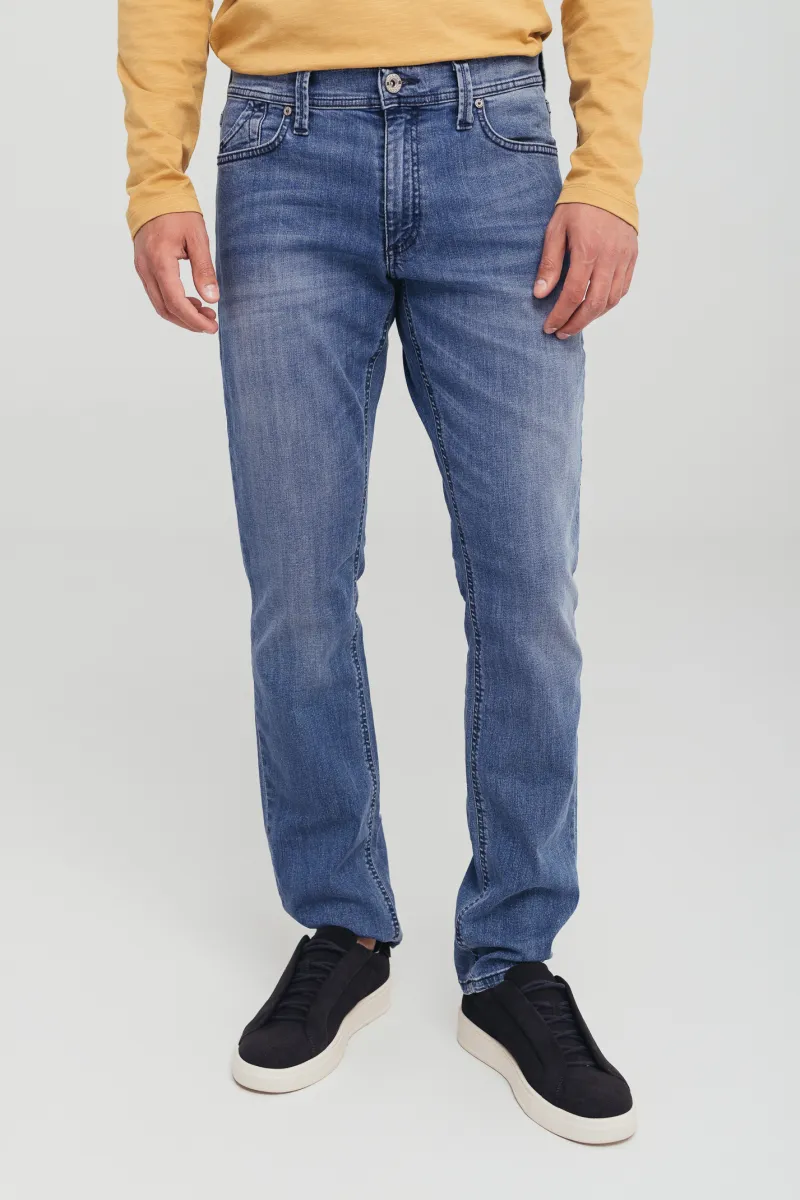 Muške slim fit farmerice sa ravnim nogavicama i niskim strukom -model 108