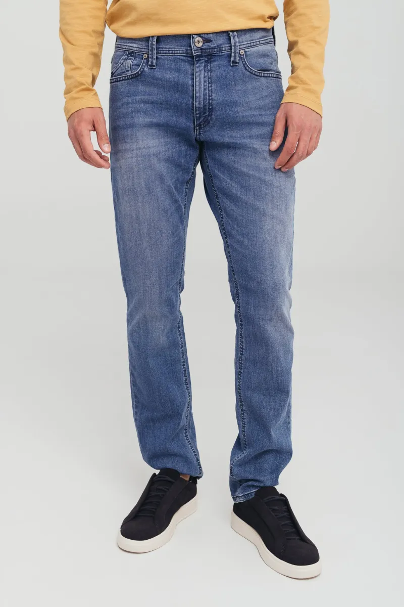 Muške slim fit farmerke sa ravnim nogavicama i niskim strukom-model 108