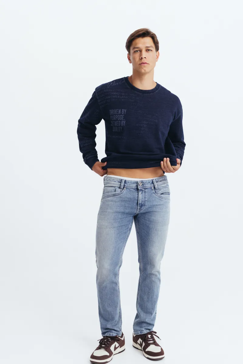 Muške slim fit farmerke svetli denim-model 107