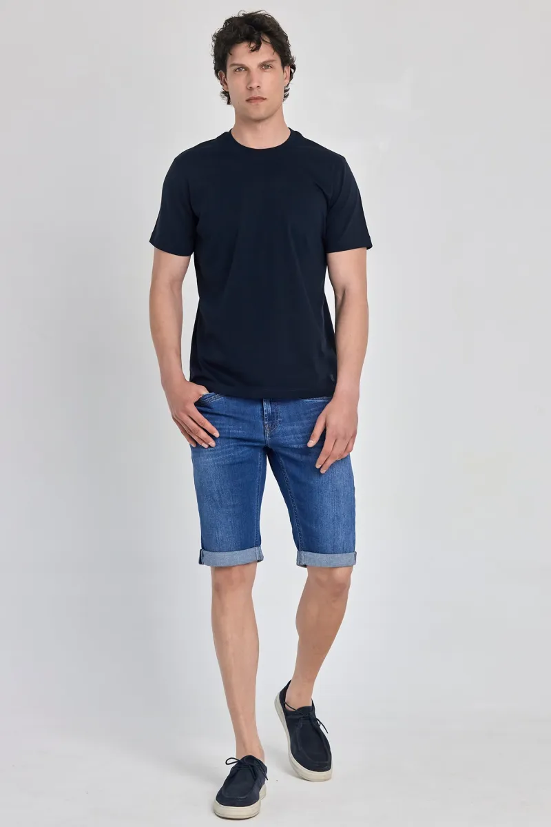 Muške teksas bermude slim fit kroja