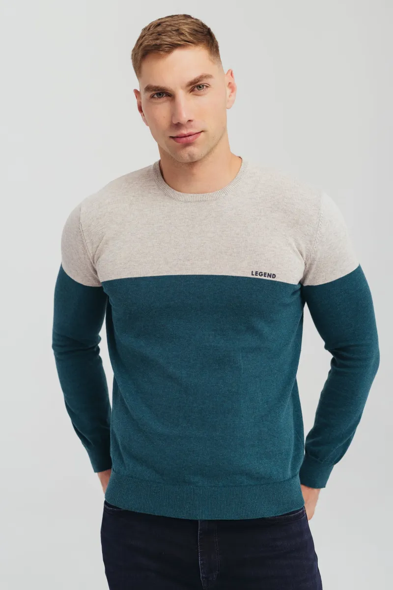 Muški dvobojni pamučni džemper