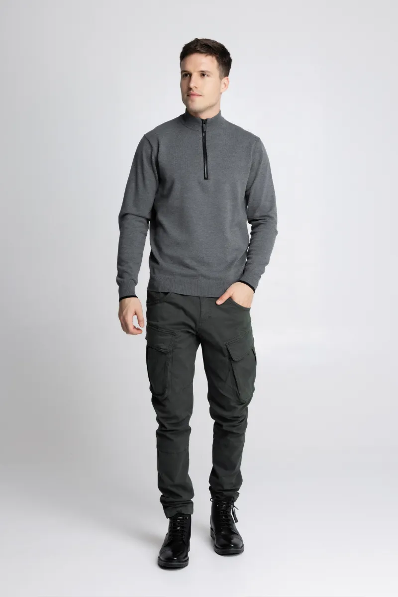 Muški sivi džemper