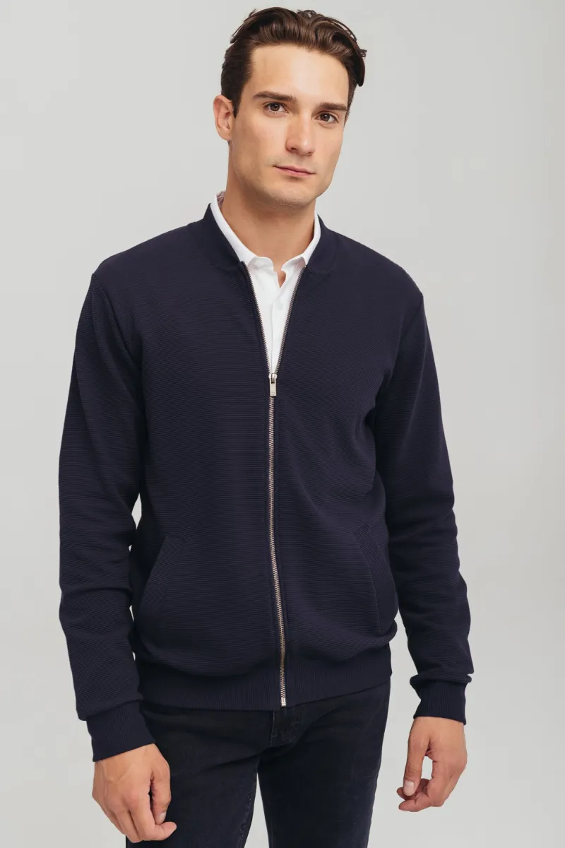 Muški teget duks sa rajsferšlusom