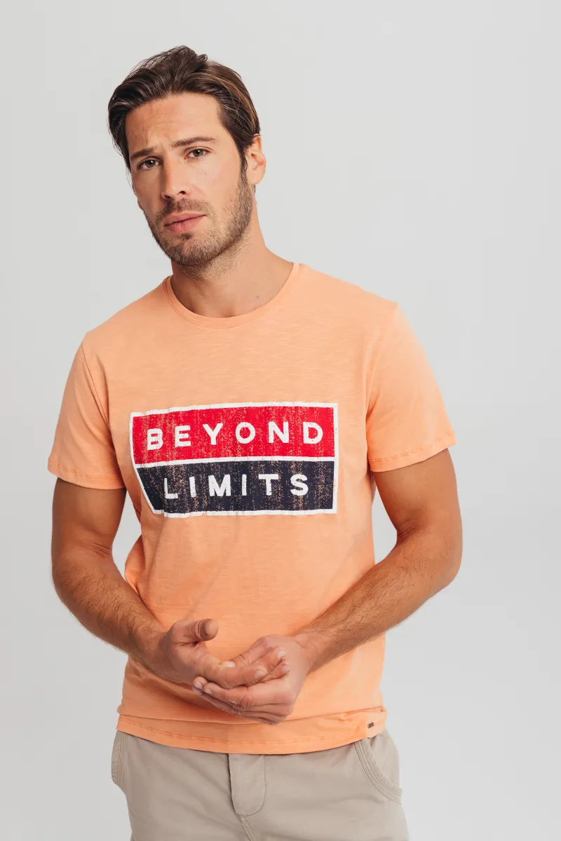 Narandžasta muška majica BEYOND LIMITS