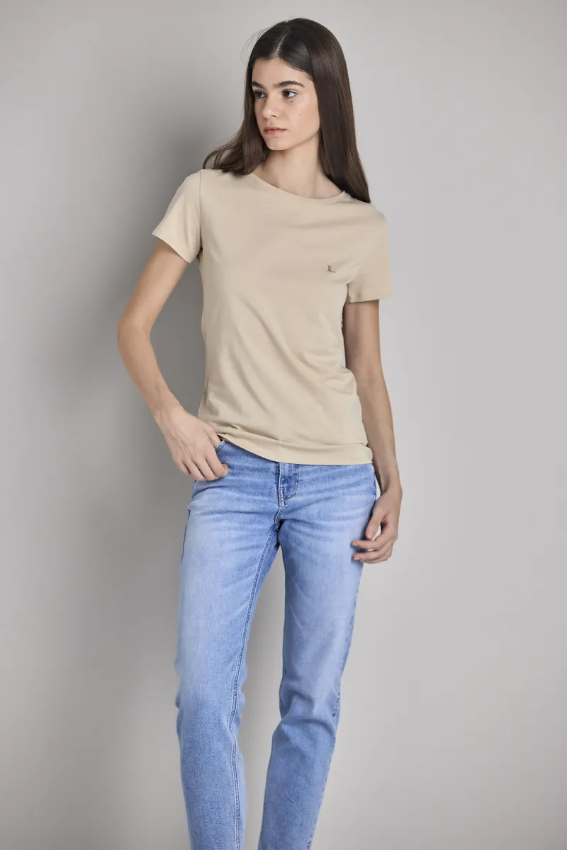 Pamučna ženska majica slim fit